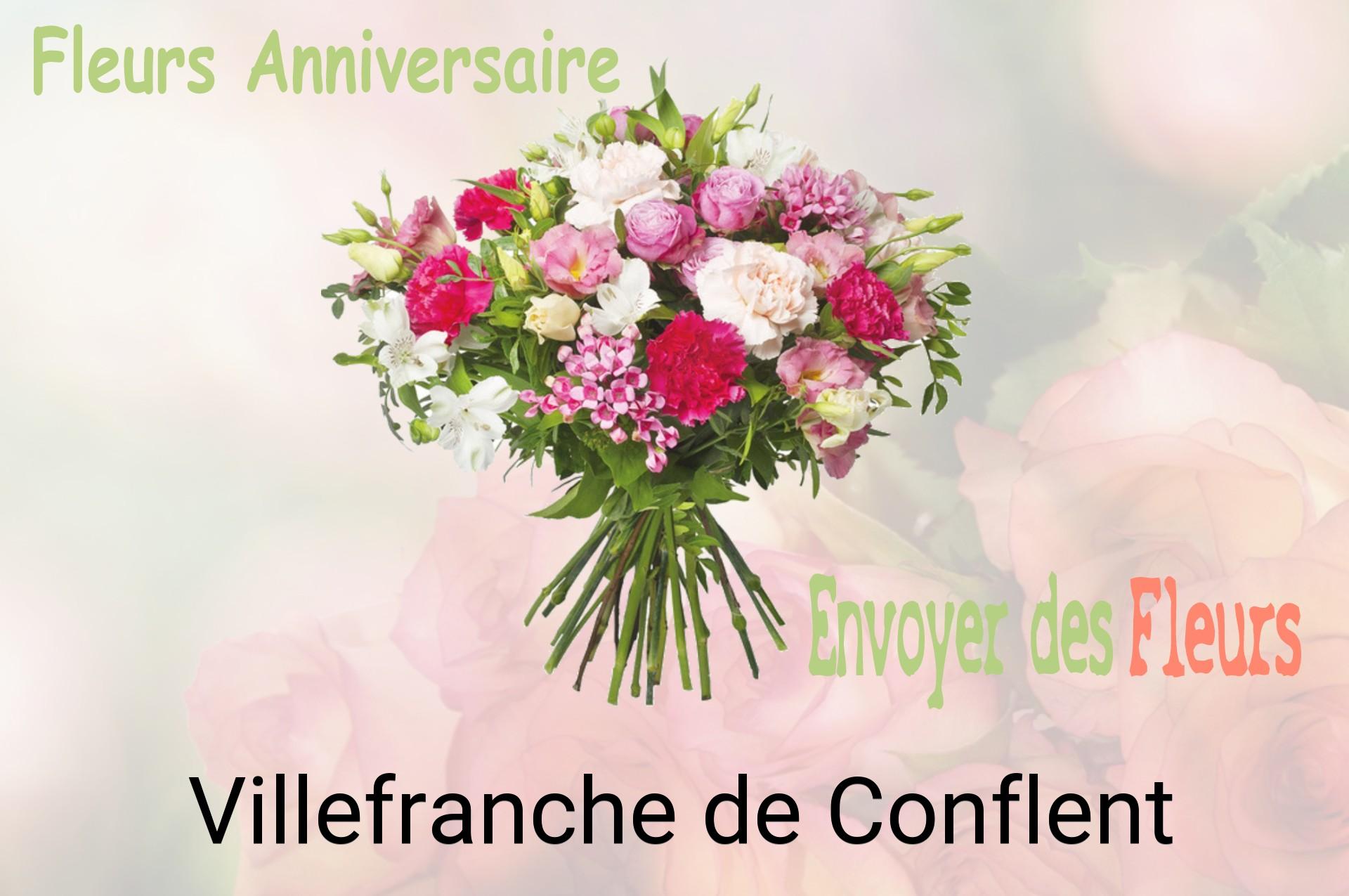 Bouquet de fleurs d’anniversaire livré à Villefranche-de-Conflent